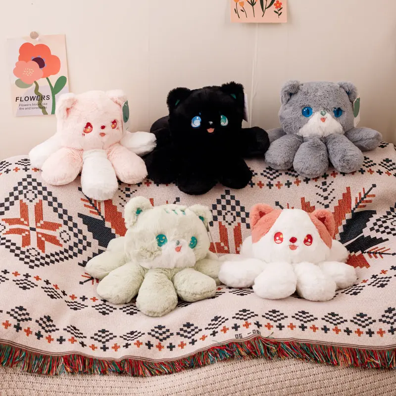 Octopus-Cat Hybrid Plush – Playful Octokitty In 5 Colors 1