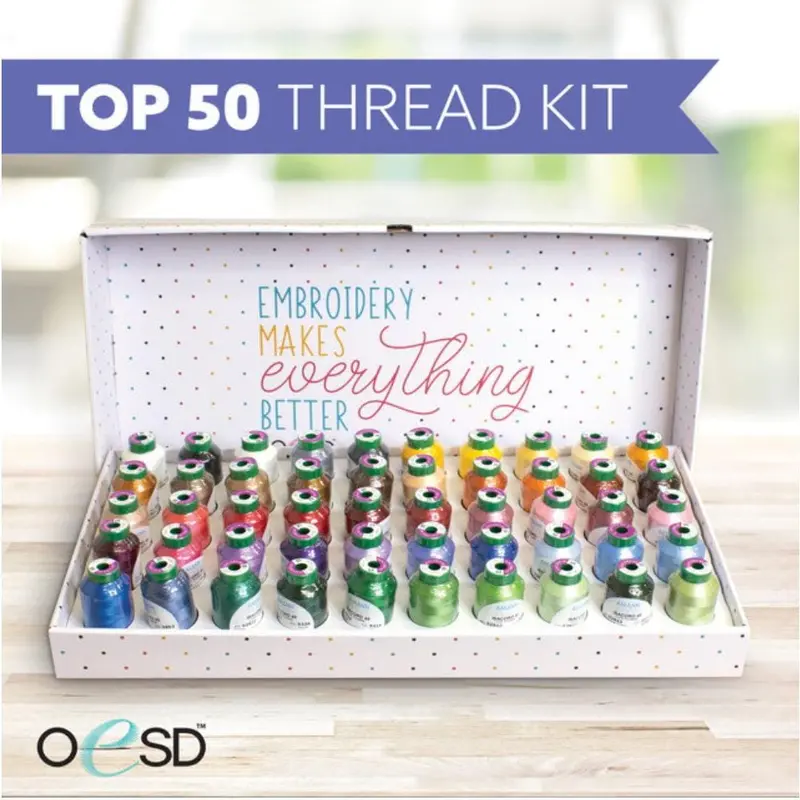 Oesd Isacord Top 50 Embroidery Thread Kit 1