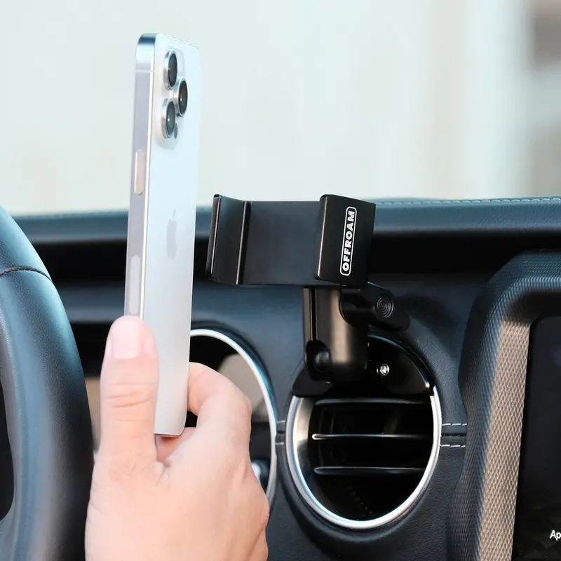Offroam Vent-Mount Phone Holder For 2018–2023 Jeep Wrangler Jl & Gladiator Jt 1