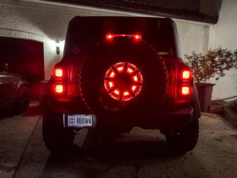 Os Lighting Spare Tire Wheel Ring Third Brake Light – Compatible With 2021+ Ford Bronco 1