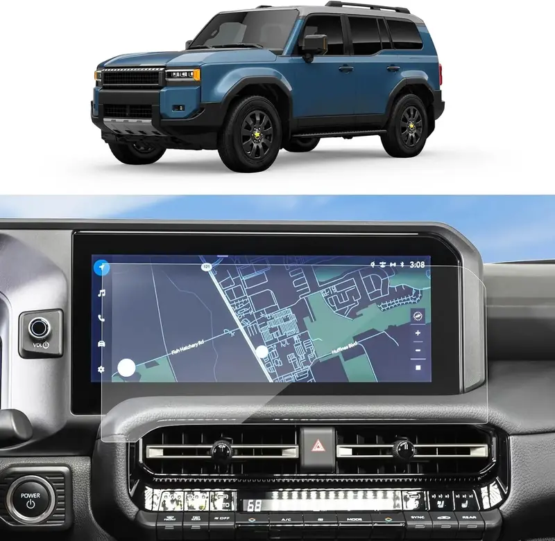 Osd 12.3" Glass Screen Protector — High-Clarity Shield For 2024+ Land Cruiser Multimedia System 1
