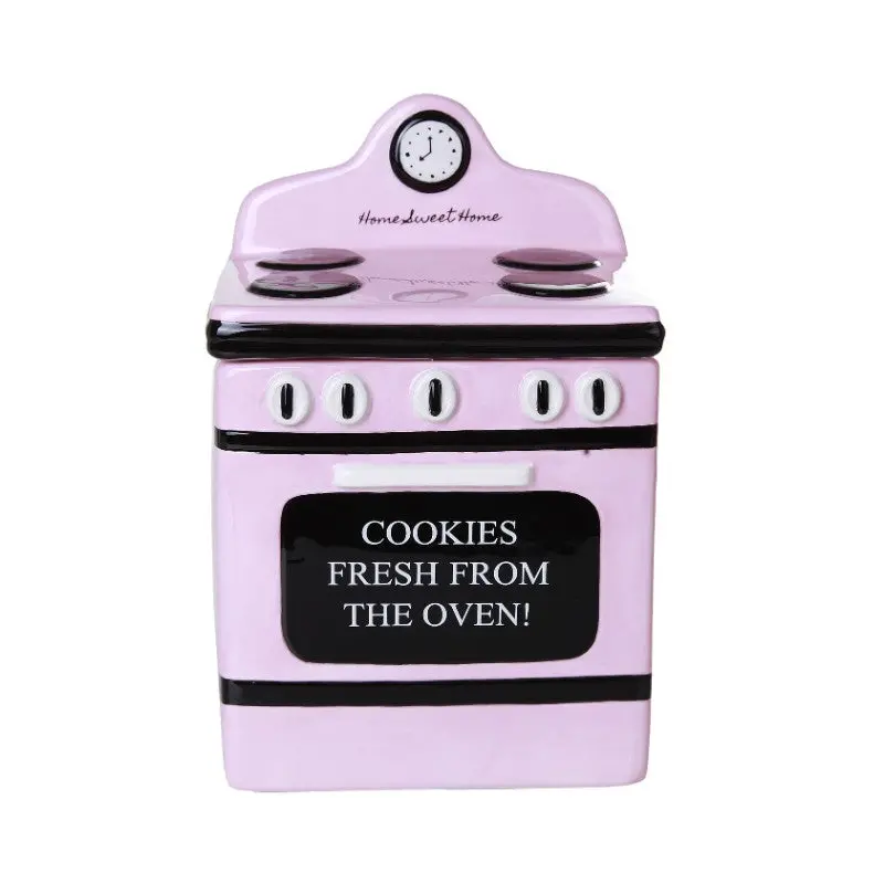 Oven-Shaped Ceramic Cookie Jar – 6-Unit Case 1
