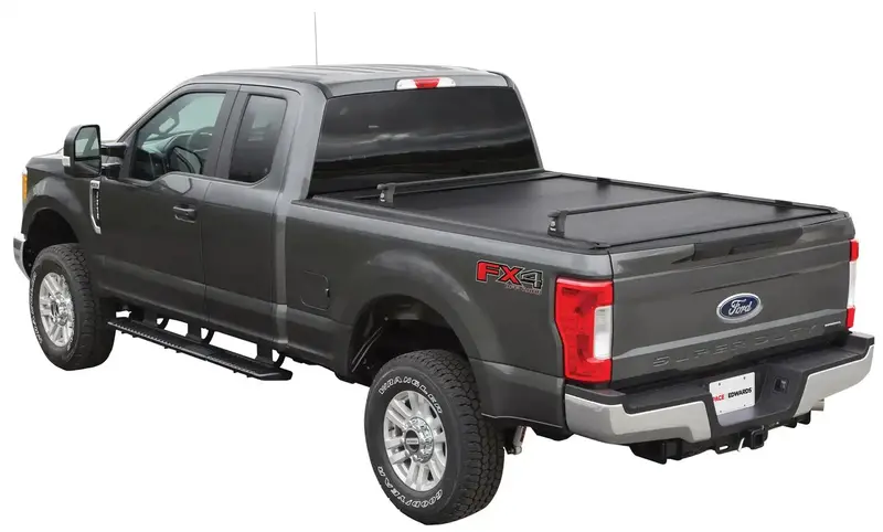 Pace Edwards Ultragroove Metal Retractable Tonneau Cover Kit – Includes Canister & Rails (Black) 1