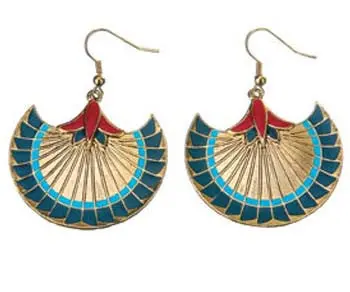 Papyrus Scroll Earrings – Ancient Egyptian Sterling Silver (C/60) 1