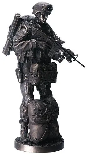 Paratrooper Figurine – Military Action Sculpture 1