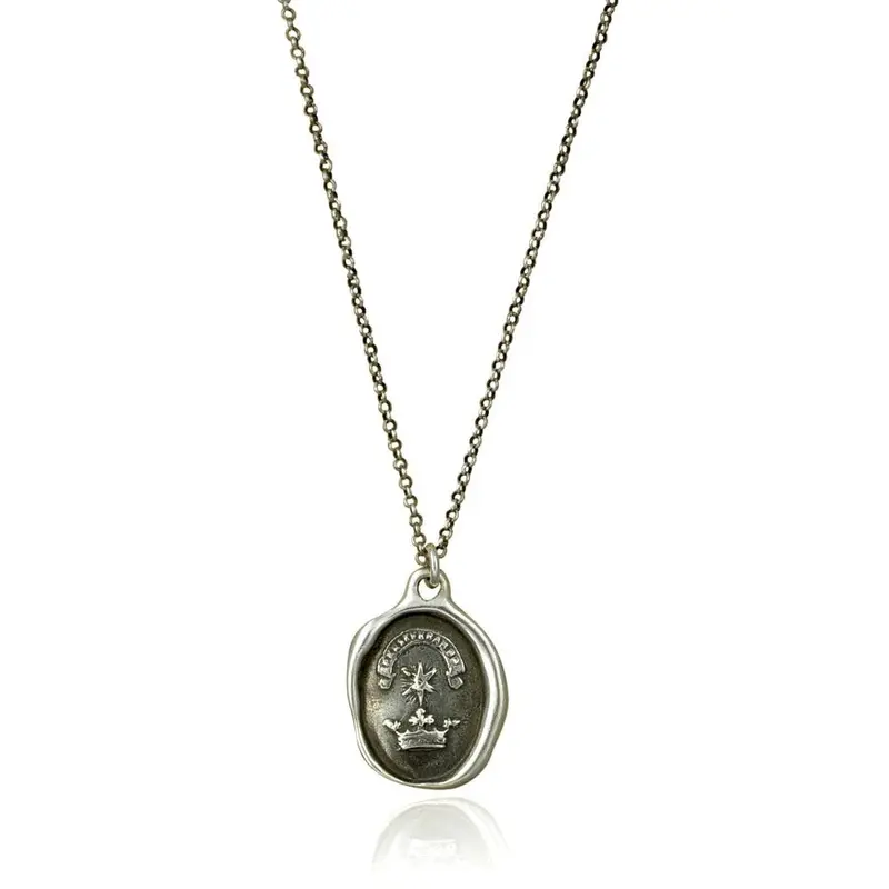 Perseverance Charm Pendant – Motivational Metal Accent 1