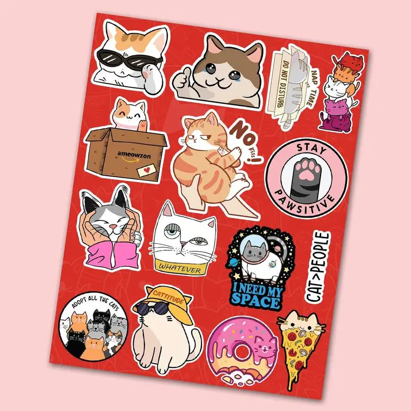 Playful Kitty Mini Sticker Collection 1
