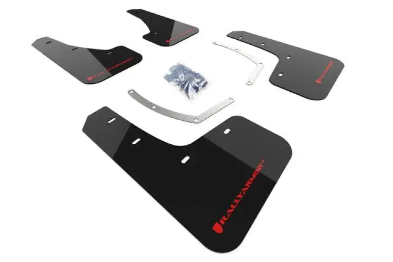 Rally Armor Black Ur Mud Flaps With Red Logo – Compatible With 2019+ Subaru Ascent 1