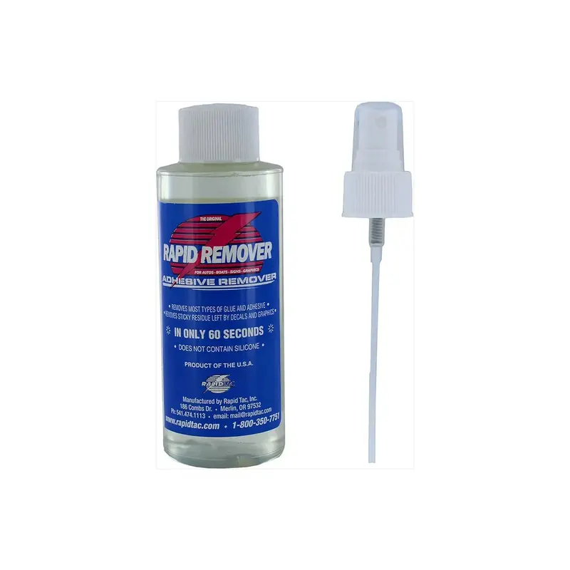 Rapid Remover Adhesive Cleaner For Vinyl Wraps, Decals, Stickers, And Graphics (4 Oz) 1