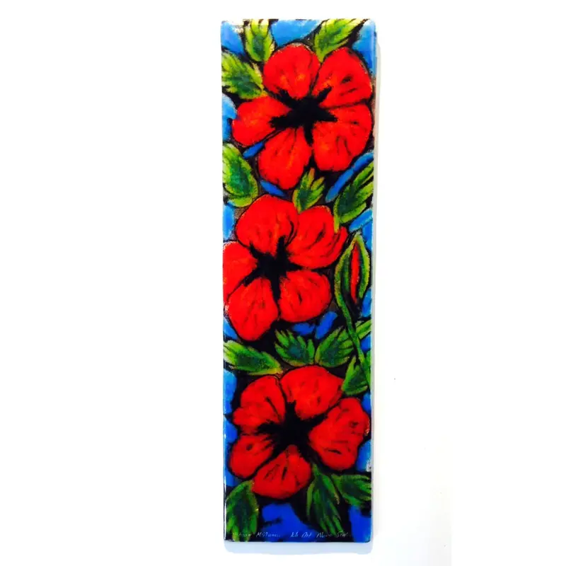 Red Poppy Wall Panel – Vibrant Floral Decorative Art 1