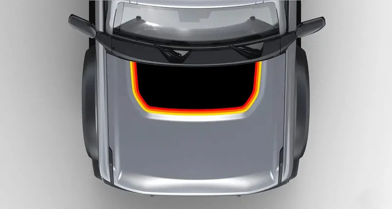 Retro-Style Hood Stripe Decal – Matte Or Gloss Finish For 2021+ Bronco 1