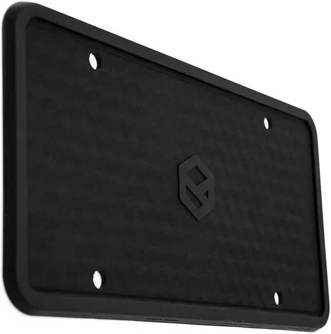 Rightcar Solutions Rattle-Free Silicone License Plate Frame — Universal Fit, Rust-Proof Design 1