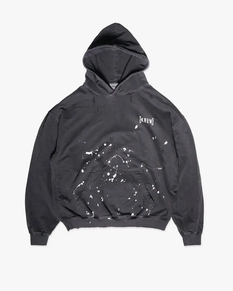 Ripper Faded Black Hoodie 1