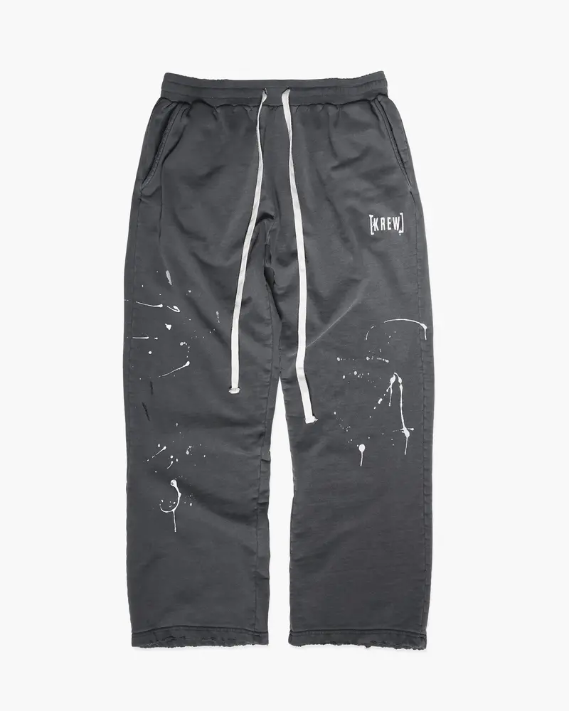 Ripper Sweatpants In Faded Black Wash 1