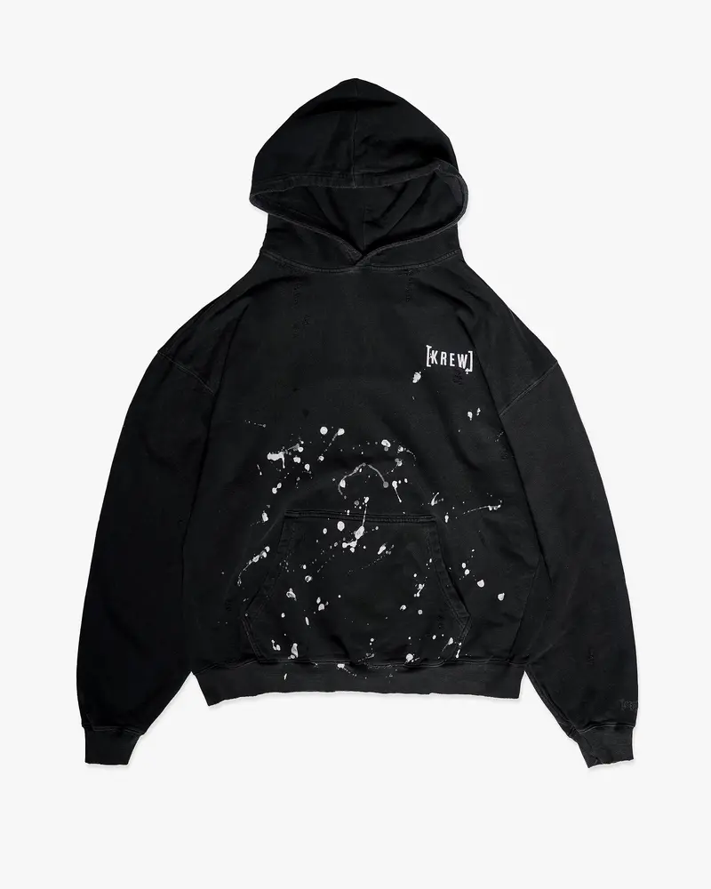 Ripper Washed Black Hoodie 1