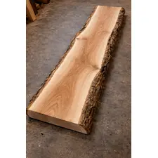 Rough-Sawn Flamed Beech Board – Waney-Edged Live Edge Timber 1