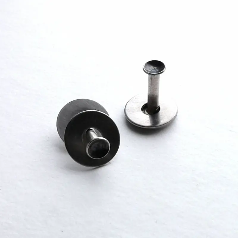 Round Sterling Silver Cuff Links 1