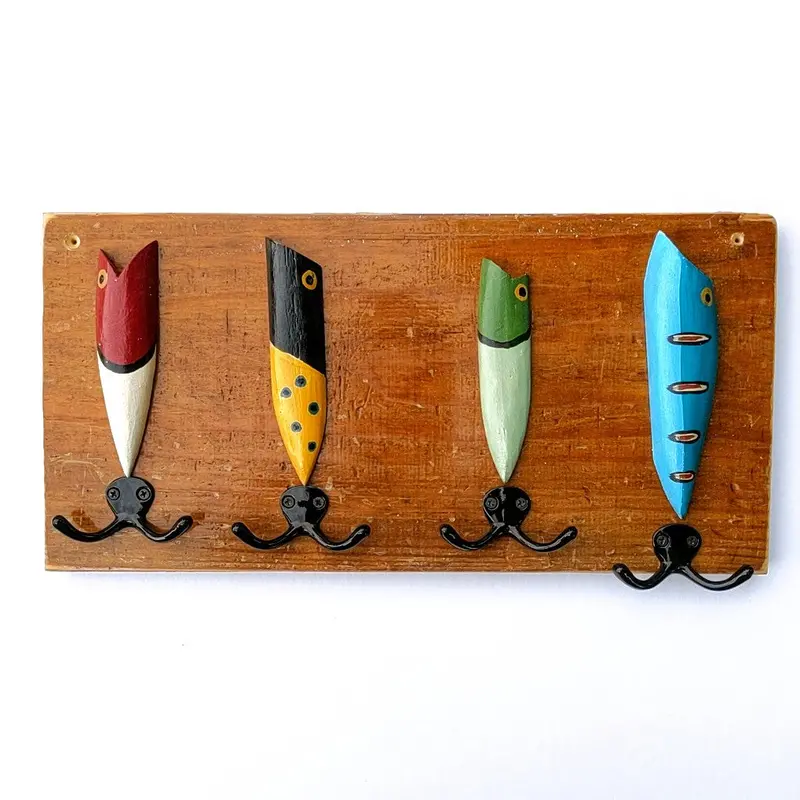 Rustic Wooden Coat Hook Board 1