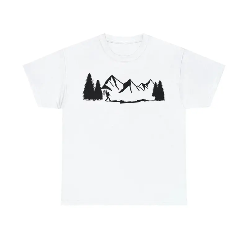Sasquatch In The Woods Graphic Featuring U.S. Flag 5