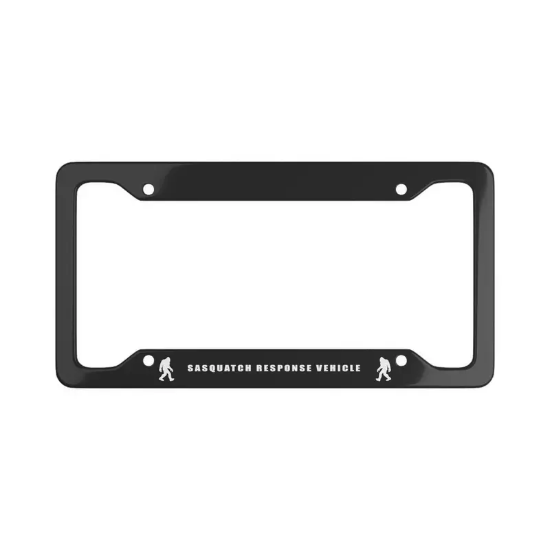 Sasquatch Response Vehicle V1 Black License Plate Frame 1