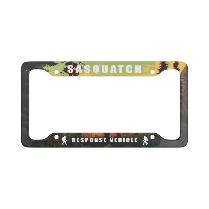 Sasquatch Response Vehicle V2 License Plate Frame – Off-Road Design 1