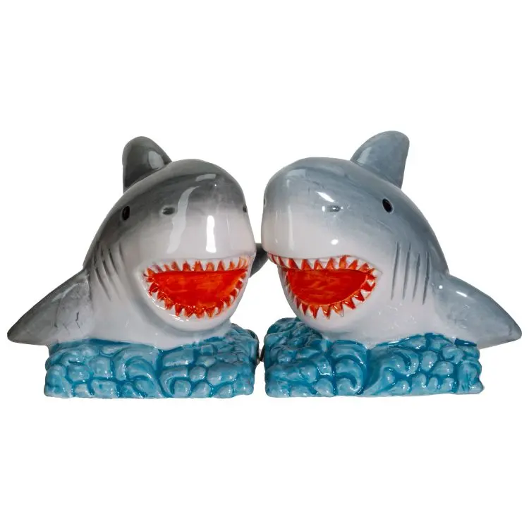 Shark-Themed Salt And Pepper Shakers – Oceanic Kitchen Set, Minimum Order 4 (36 Per Case) 1