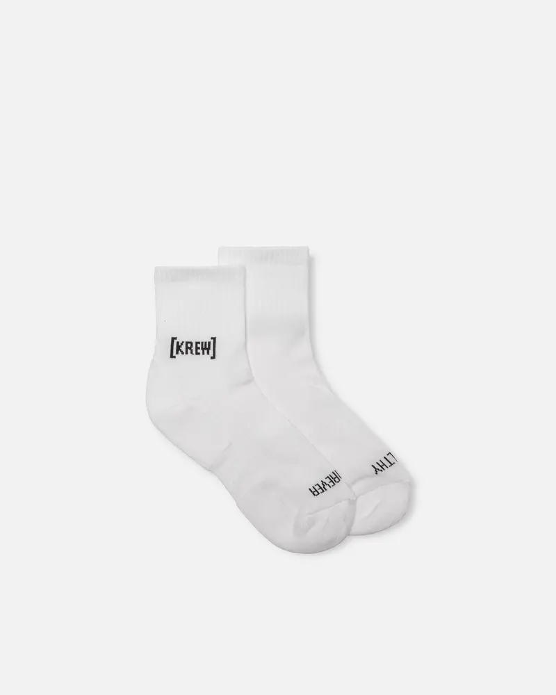 Shorty Ankle Socks In Pure White 1