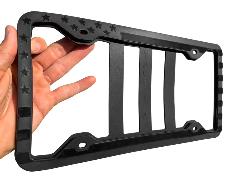 Silicone American Flag License Plate Frame – Anti-Rattle & Scratch-Resistant 1