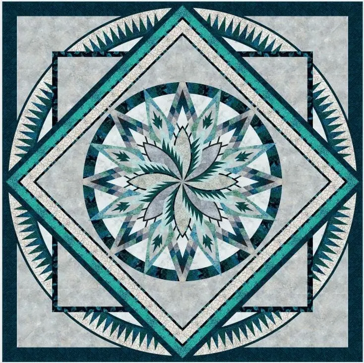 Silver Shores Queen Size Quilt Kit – Complete Diy Set 1