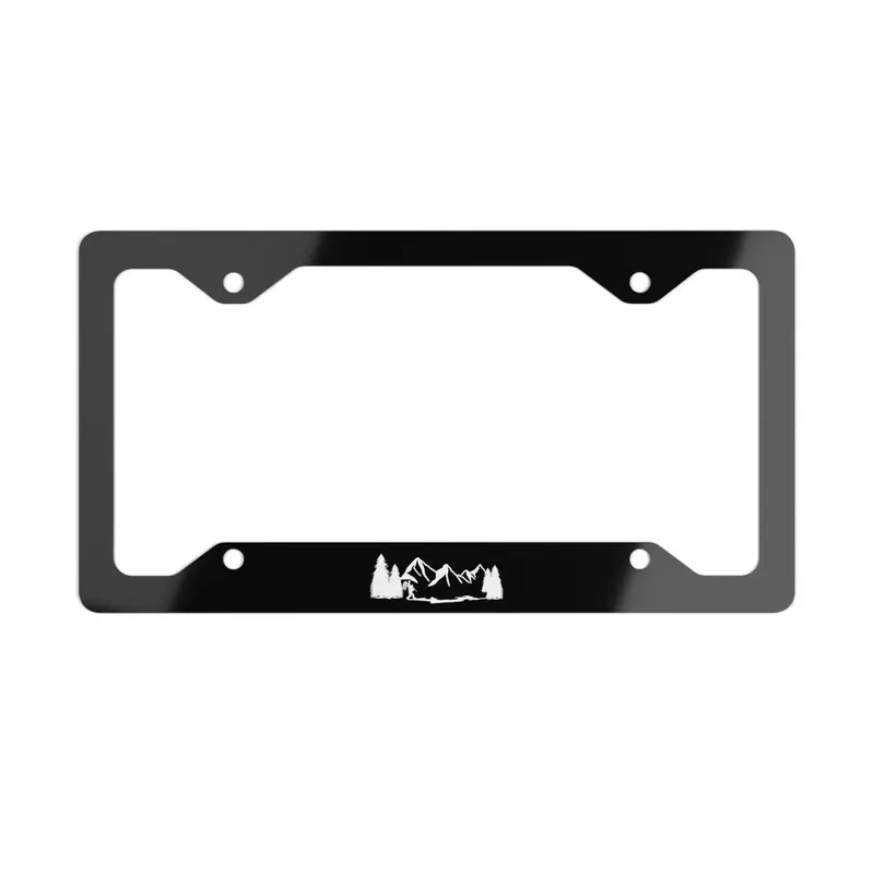 Simple Sasquatch Metal License Plate Frame – V2 Version, Proudly Made In Usa 1