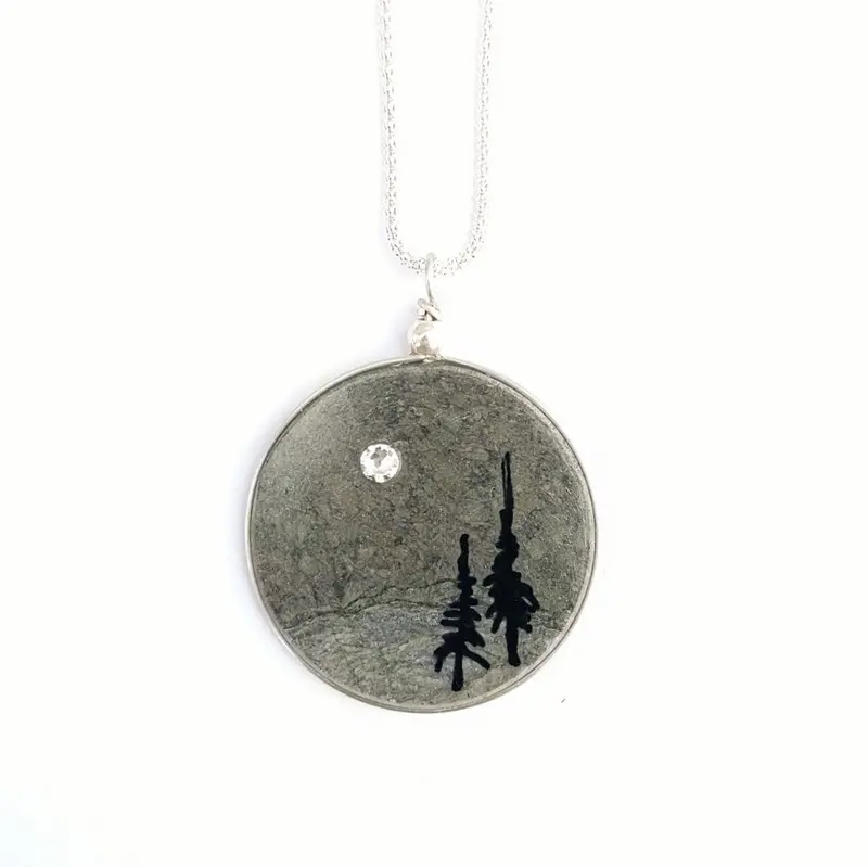 Single Small Northern Moon Pendant 1