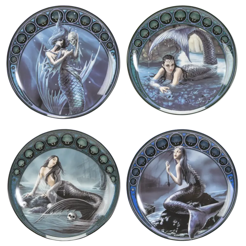 Sirens-Themed Dessert Plates – Set Of 4 (Case Of 12) 1