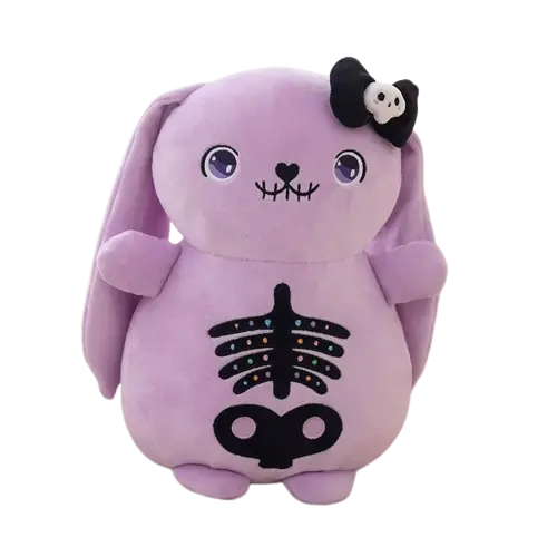 Skeletal Bunny Plush Toys – Playfully Macabre Design In Two Variants And Sizes 1