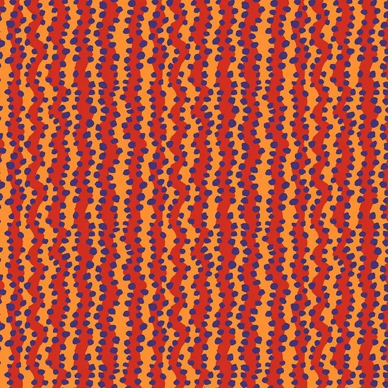 Sm Bubble Stripe Red Cotton Fabric – Kaffe Fassett Collection 1
