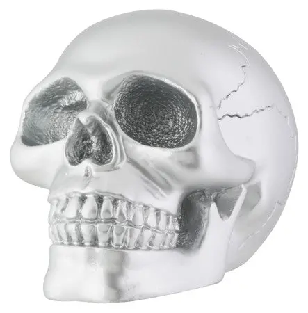 Small Silver Skull Ornament – Gothic Accent Piece (Case Of 36) 1