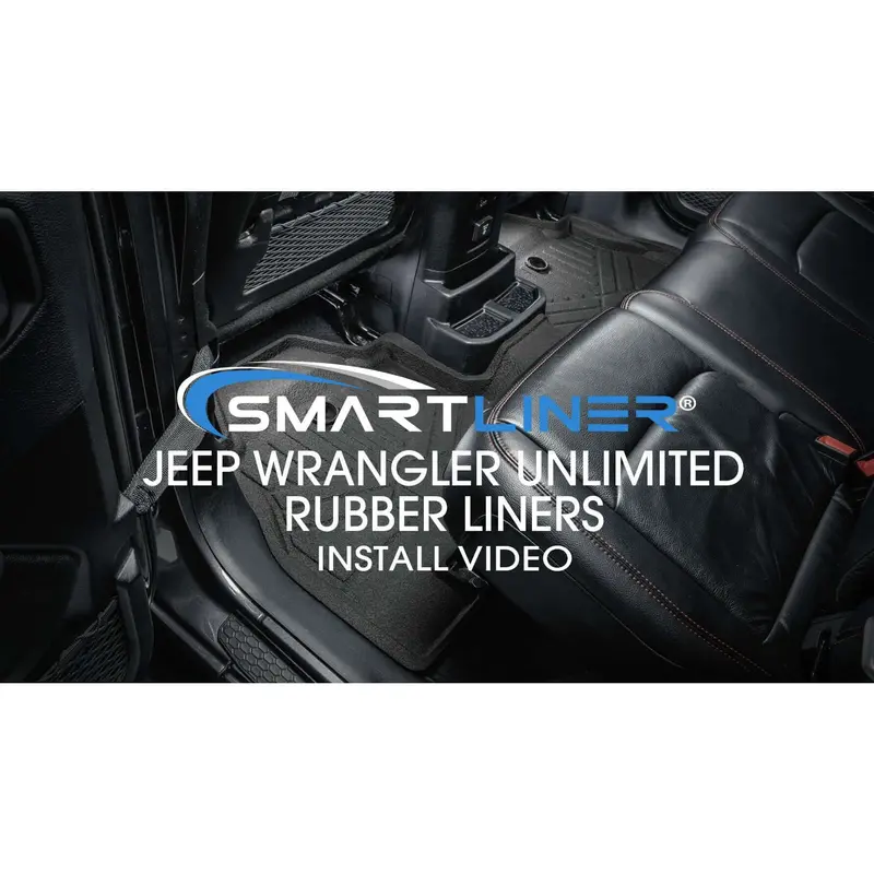 Smartliner Custom Floor Liners For 2018+ Jeep Wrangler Jl Unlimited 1