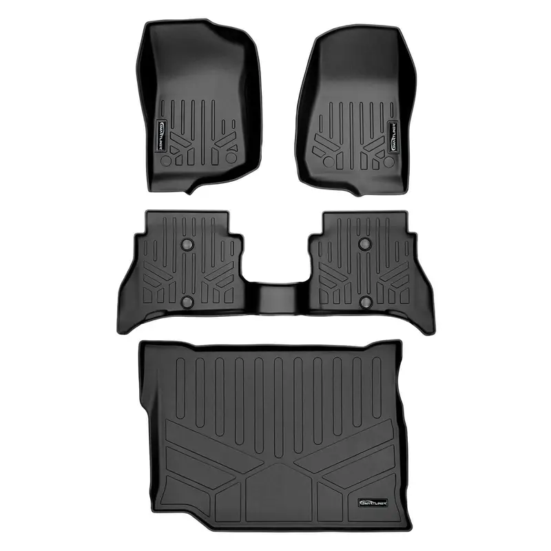 Smartliner Custom Floor Liners For 2021+ Jeep Wrangler 4Xe (Excludes Trail-Rail System) 1