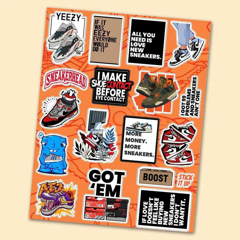 Sneaker Enthusiast Tiny Sticker Sheet 1