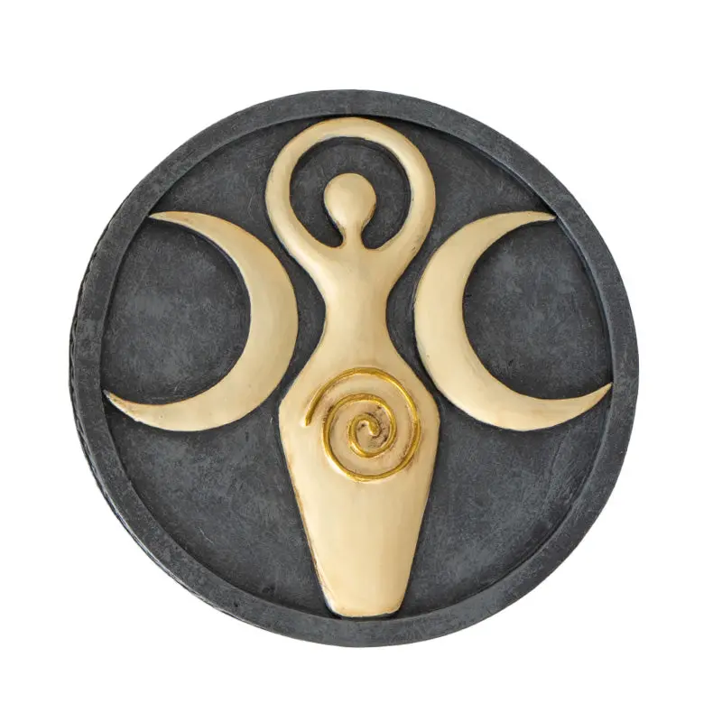 Spiral Goddess Round Storage Box – Mystical Wooden Keepsake Container (Pack Of 36) 1