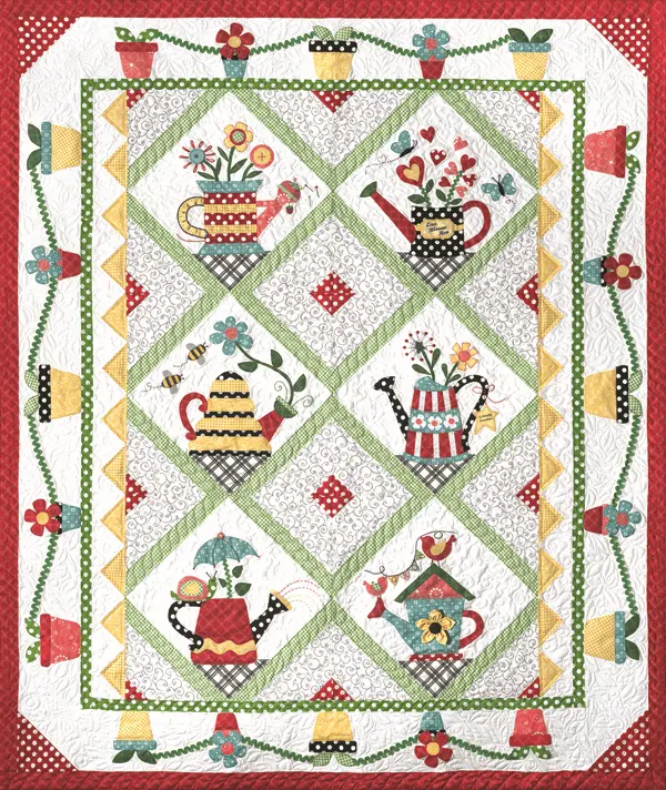 Sprinkled With Love Quilt Pattern Kit With Coordinating Fabrics 1