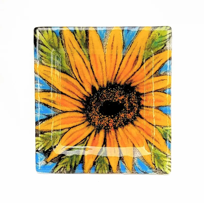 Square Glass Serving Platter 1