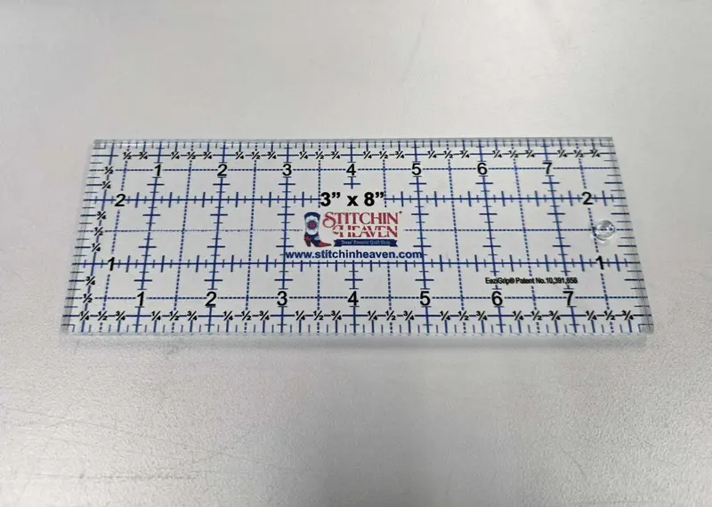 Stitchin’ Heaven Ruler Pouch: 3" X 8" With Ezigrip 1