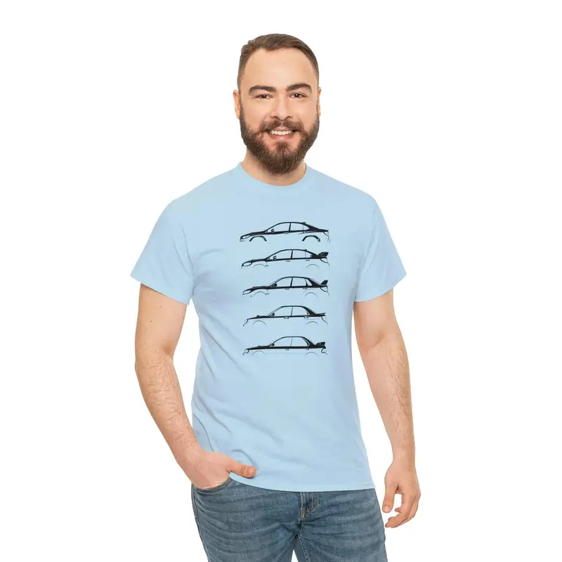 Subie Sedans Wrx Silhouette Graphic T-Shirt 4