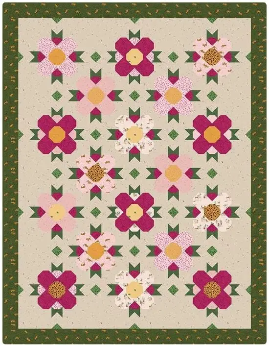 Succulent Quilt Kit – Precut 68" X 88" Pattern 1
