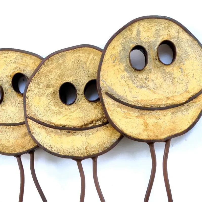 Sunshine Yellow Happy Pill – Calming Handheld Stone 1