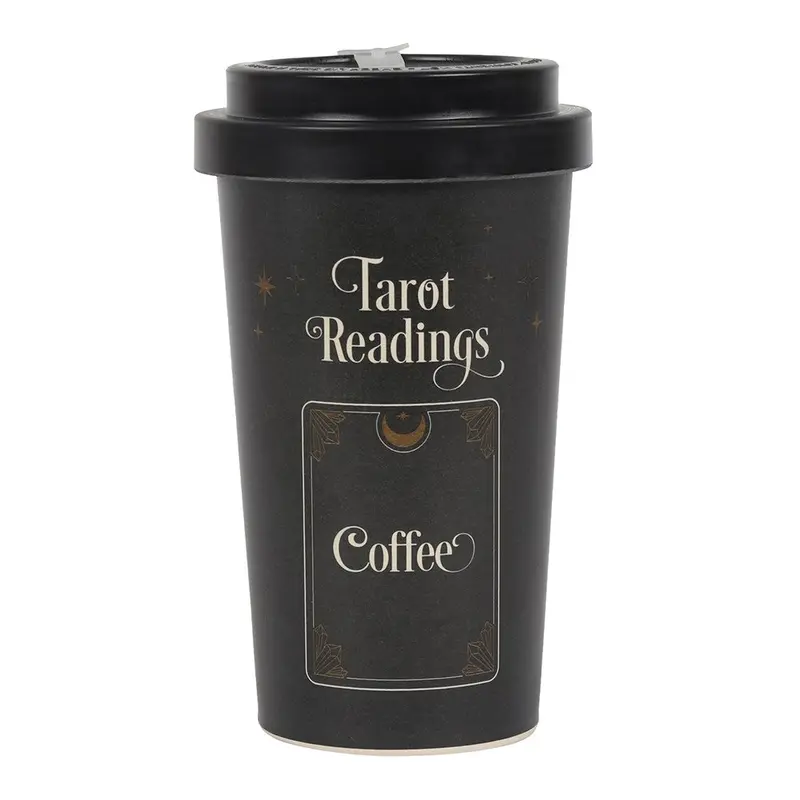 Tarot Readings Bamboo Mug With Sleeve – Divination-Inspired Ceramic Cup 1