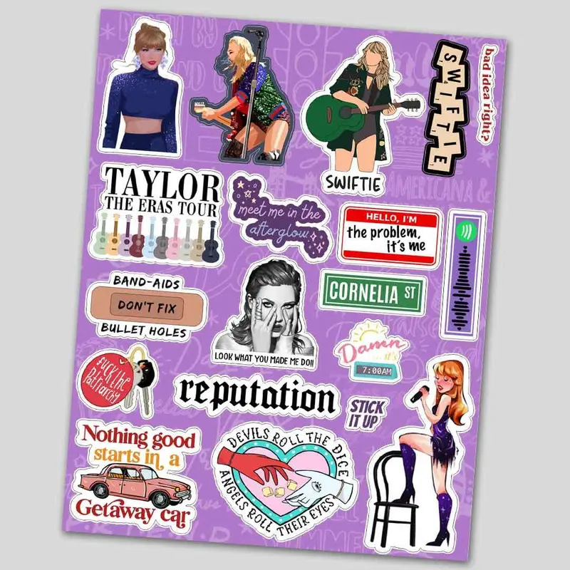 Taylor Swift Tiny Sticker Sheet 1