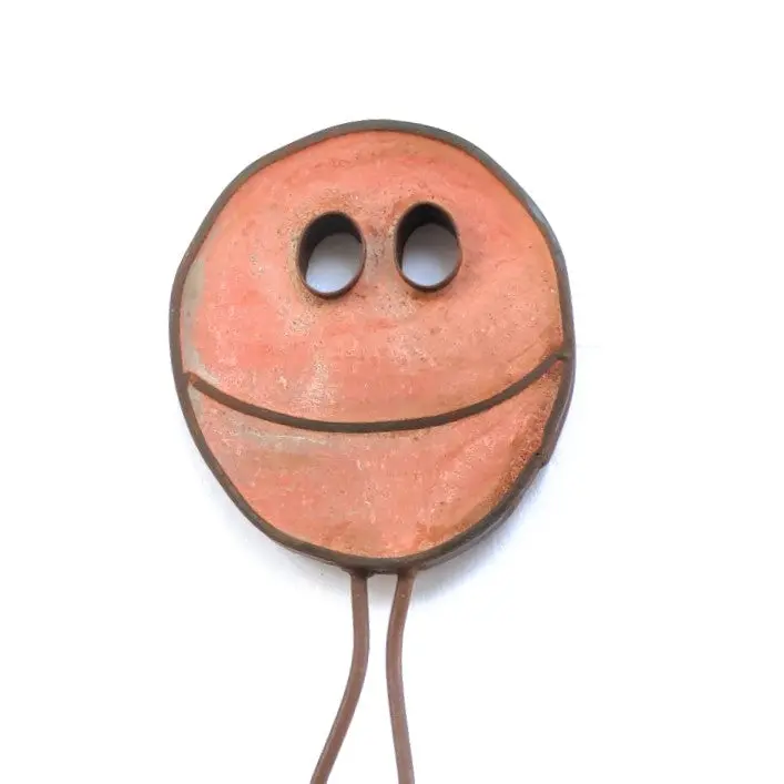 Terra Cotta Happy Pill – Earthy-Toned Wellness Keepsake 1