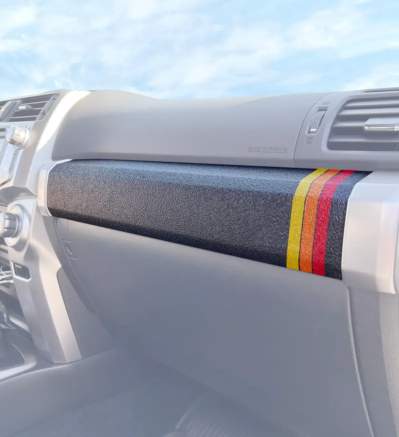 Textured Glove Box Bar Overlay For 2010–2024 Toyota 4Runner 1