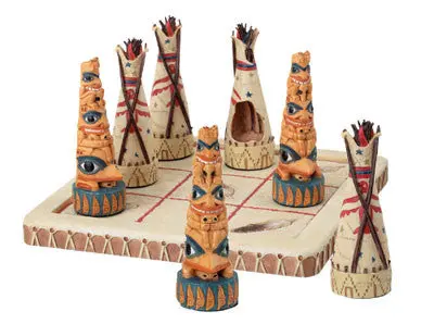 Tic-Tac-Toe Native Tribes Game Set – Cultural Educational Toy (Case Of 18) 1